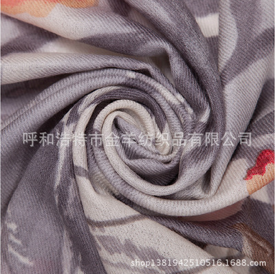 2013韓版正品加厚100%羊毛印花女士圍巾披肩 四季百搭時(shí)尚之選